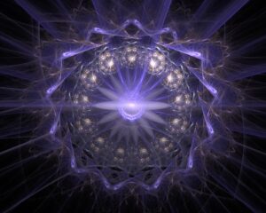 Purple pattern for Sahasrara and Crown Chakra for spiritual connection