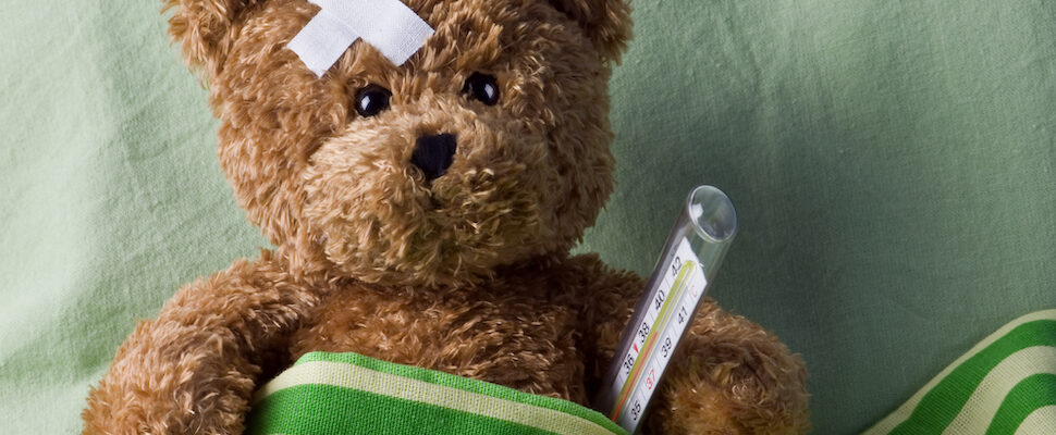 Sick teddy bear for you can heal yourself